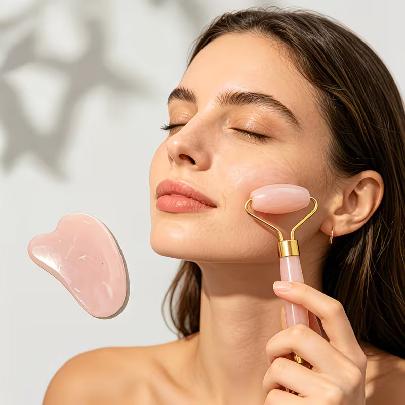 Face Massager and Gua Sha Beauty Set