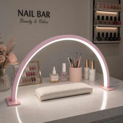 LED Half-Moon Beauty Lamp