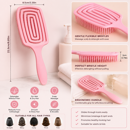 Square Detangling Hair Brush