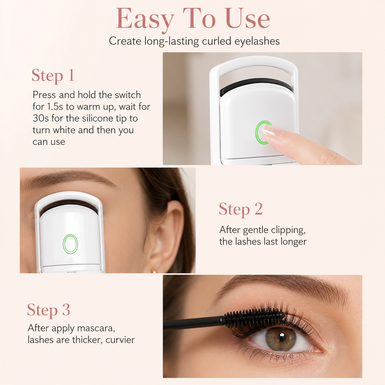Electric Heated Eyelash Curler
