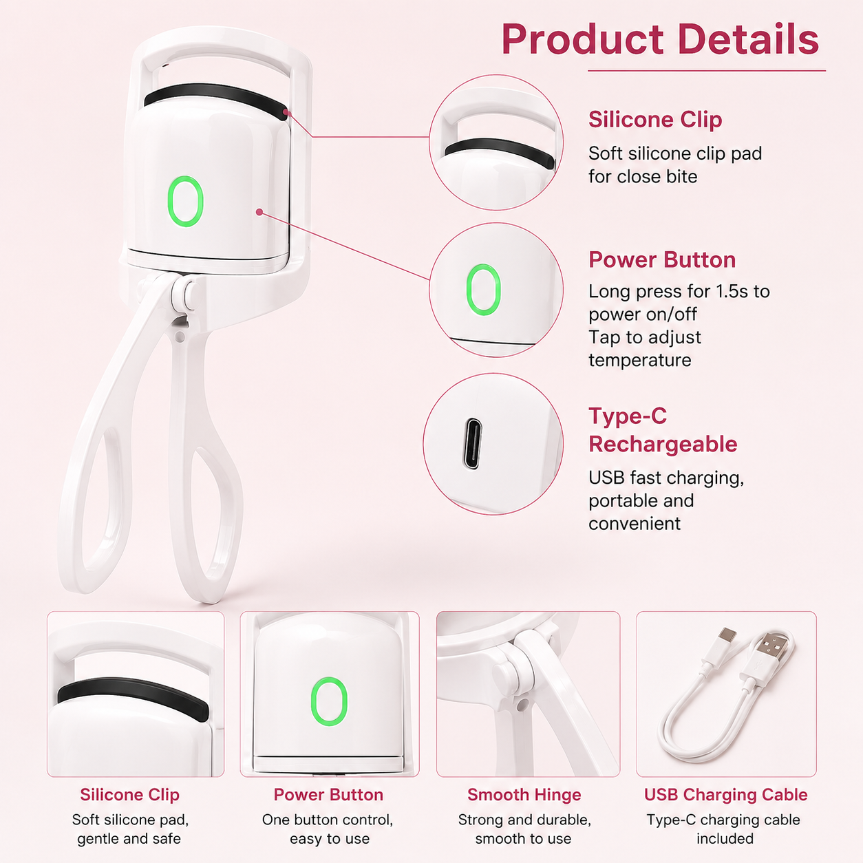 Electric Heated Eyelash Curler