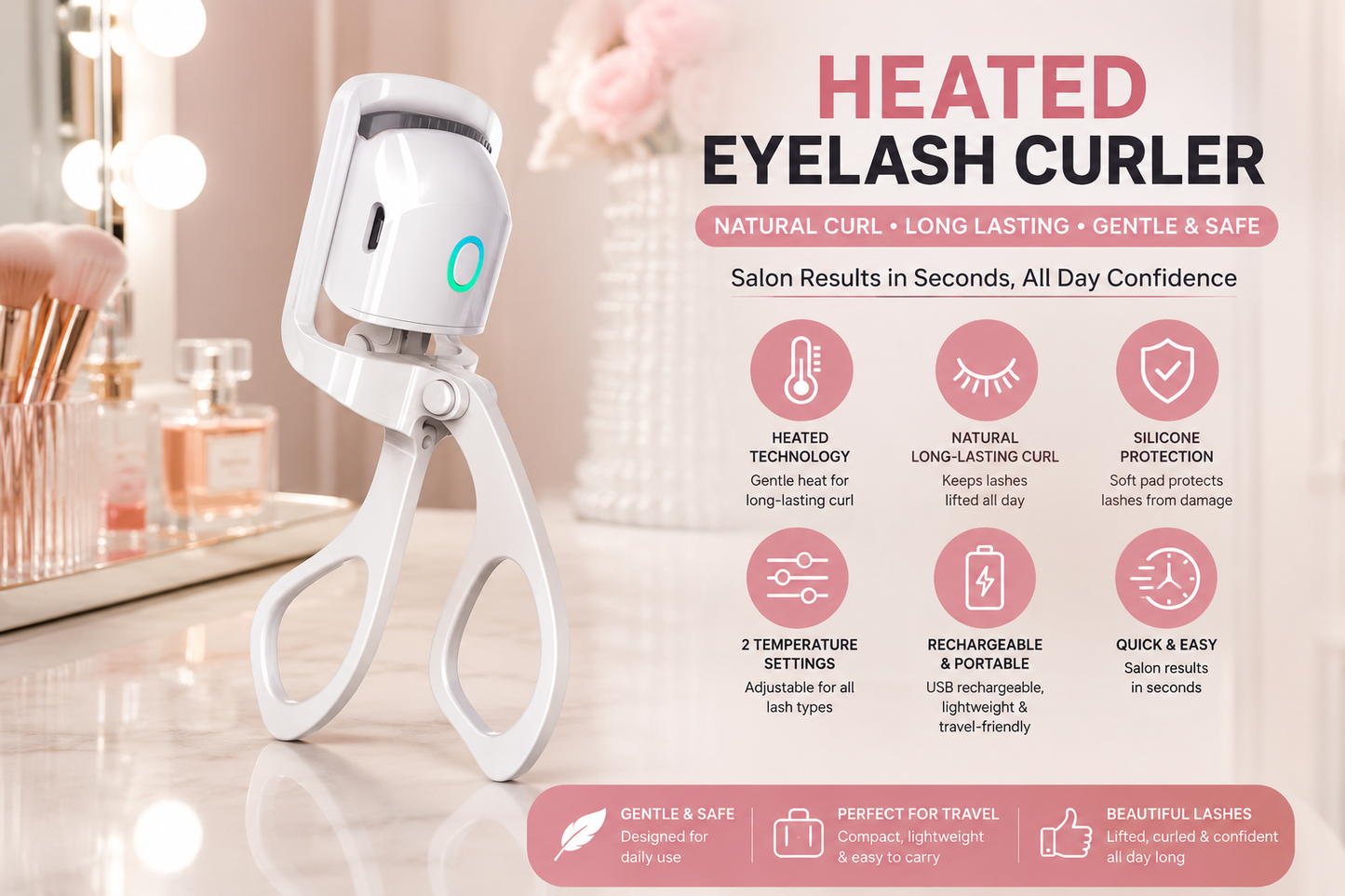Electric Heated Eyelash Curler