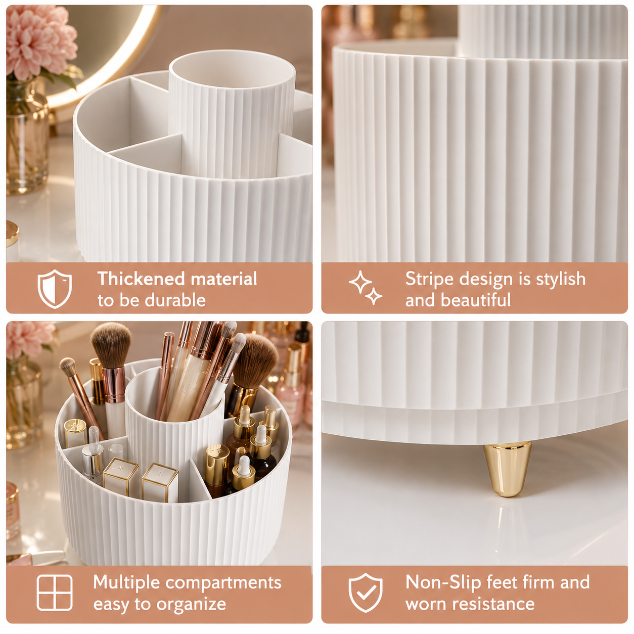 The 360° Rotating Makeup Organizer