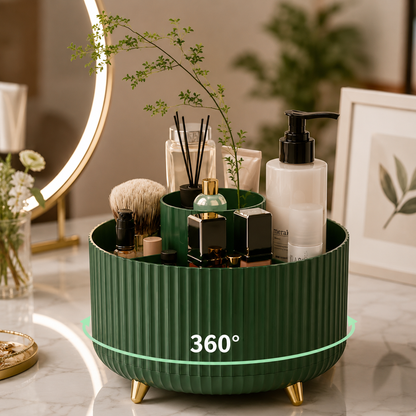 The 360° Rotating Makeup Organizer