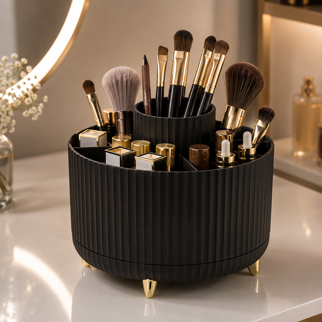 The 360° Rotating Makeup Organizer