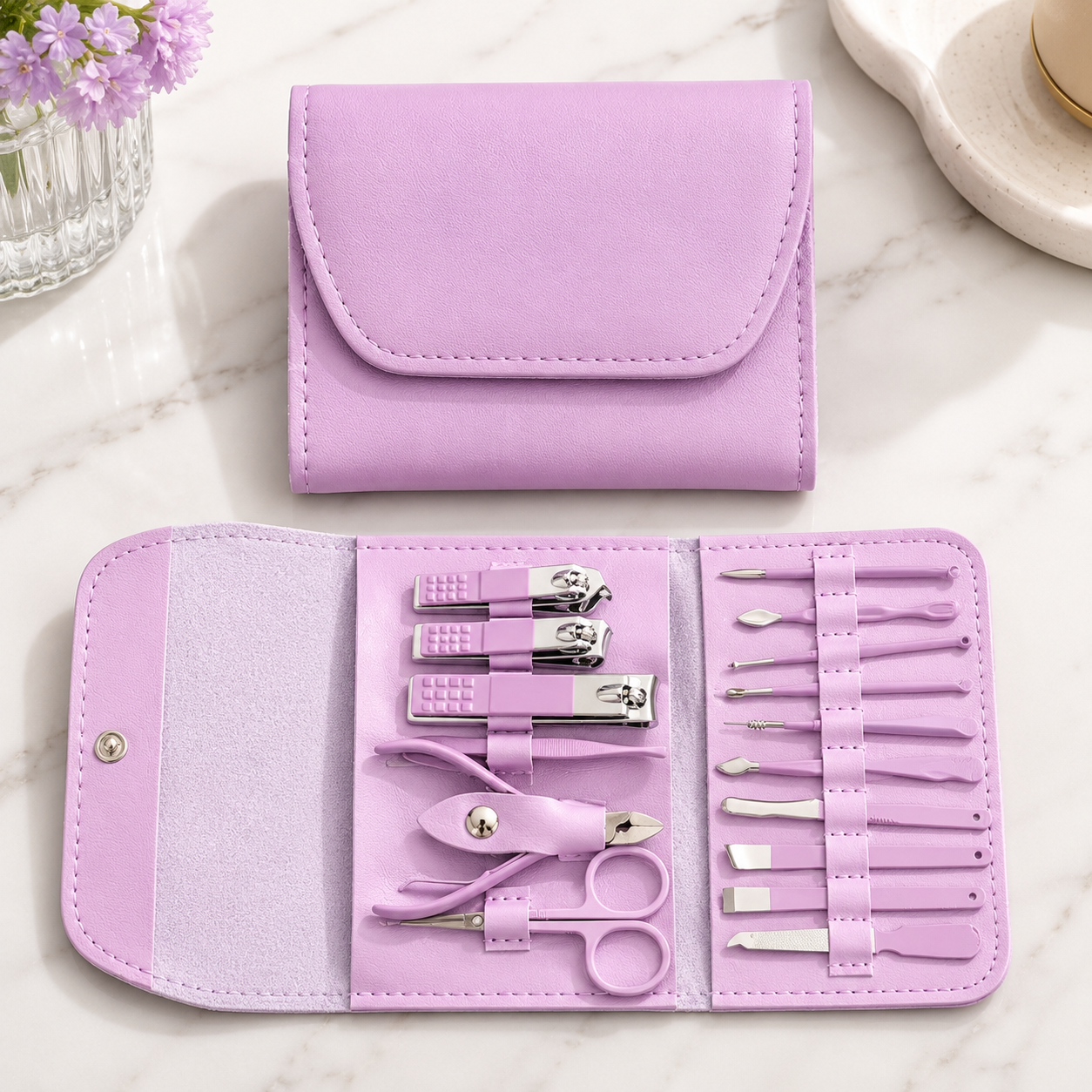 16-Piece Multi-Functional Stainless Steel Manicure & Pedicure Kit