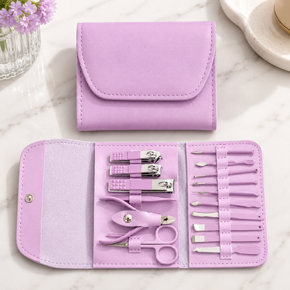 16-Piece Multi-Functional Stainless Steel Manicure & Pedicure Kit
