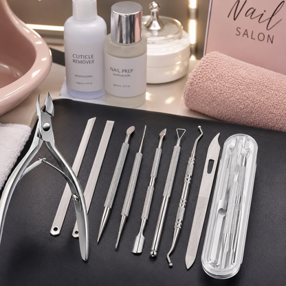 11-Piece Stainless Steel Cuticle Care Set