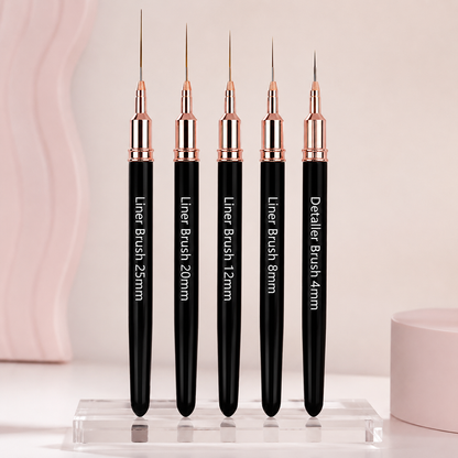 5pcs Professional Nail Art Liner Brush Set.