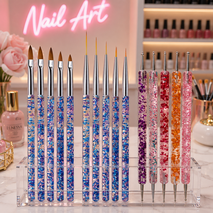 15-Piece Professional Nail Art Brush Set