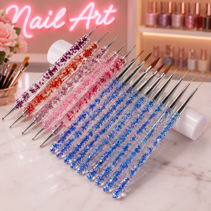 15-Piece Professional Nail Art Brush Set