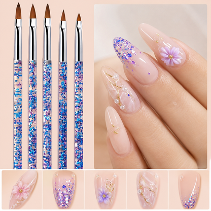 15-Piece Professional Nail Art Brush Set
