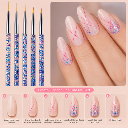 15-Piece Professional Nail Art Brush Set