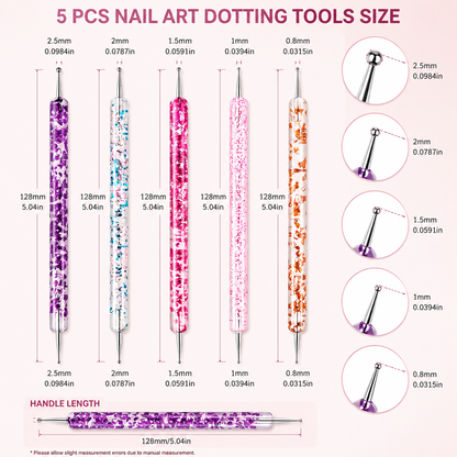 15-Piece Professional Nail Art Brush Set