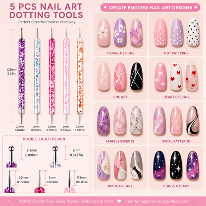 15-Piece Professional Nail Art Brush Set