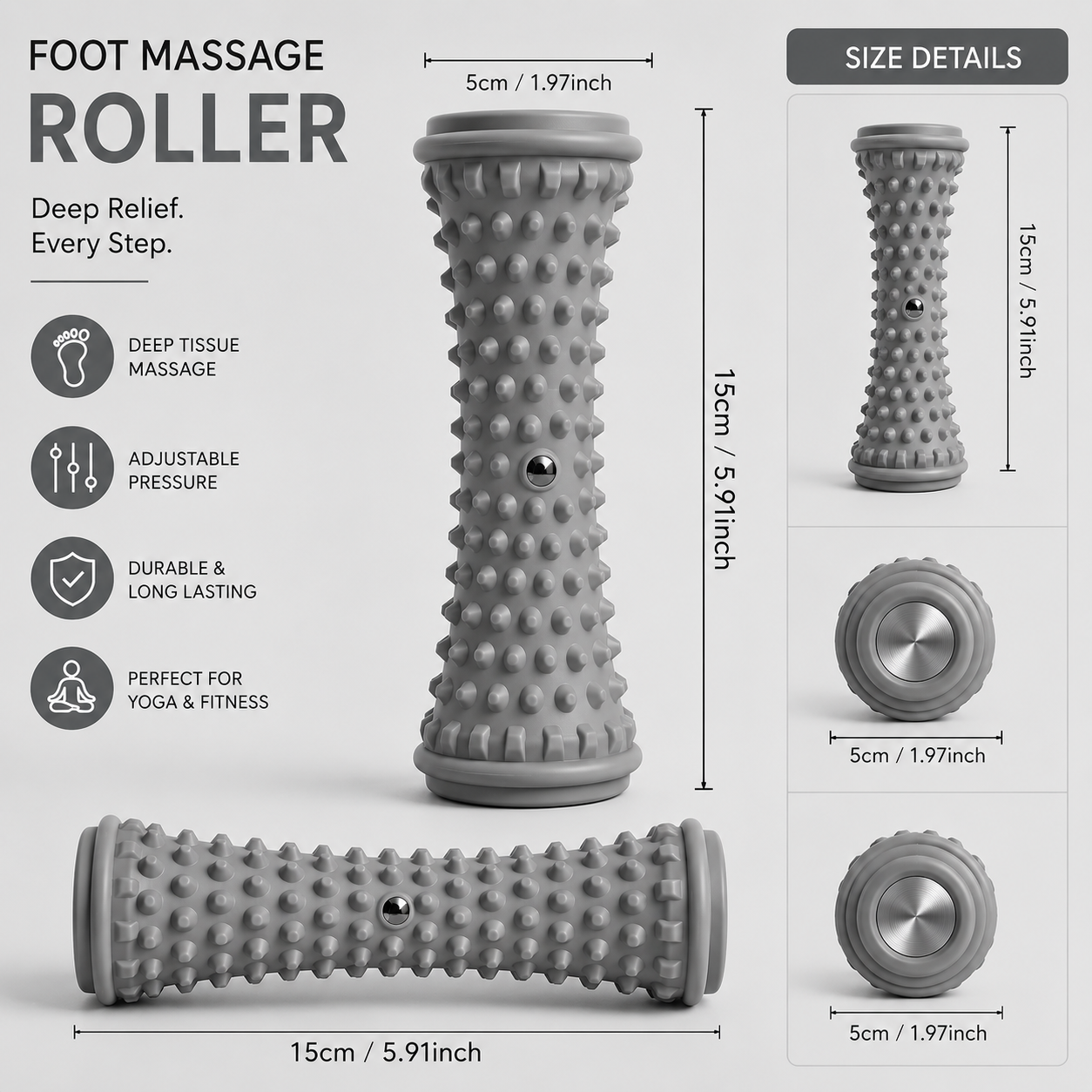 Foot Massager Roller with Speed Control