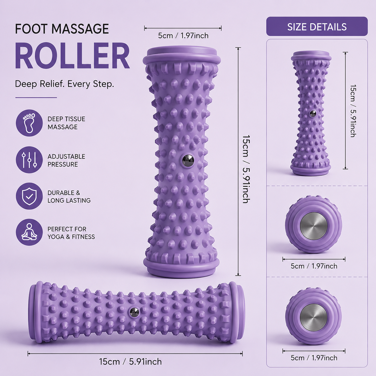 Foot Massager Roller with Speed Control