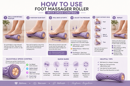 Foot Massager Roller with Speed Control