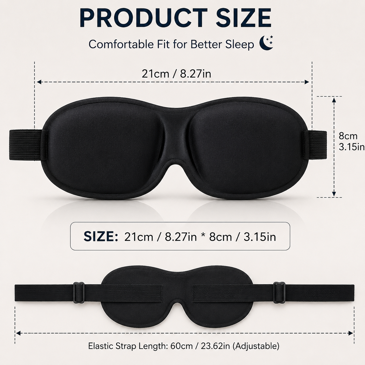 Ultra-Comfort Contoured Sleep Mask