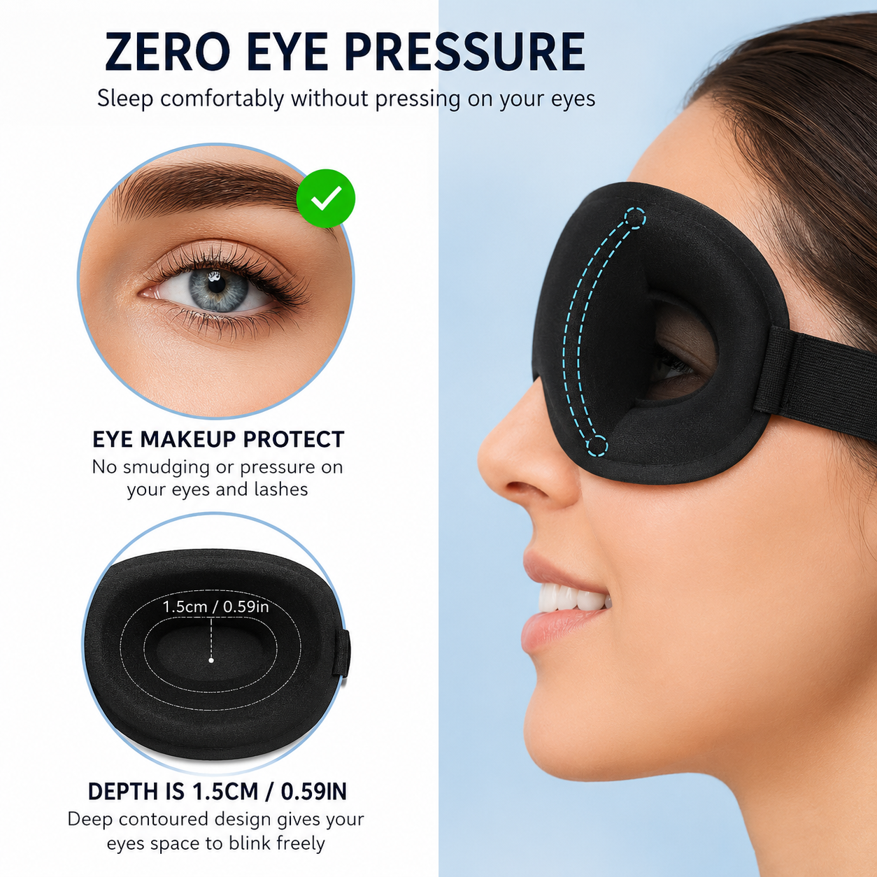 Ultra-Comfort Contoured Sleep Mask
