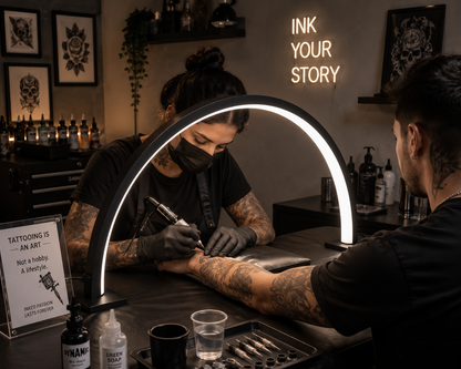 LED Half-Moon Beauty Lamp
