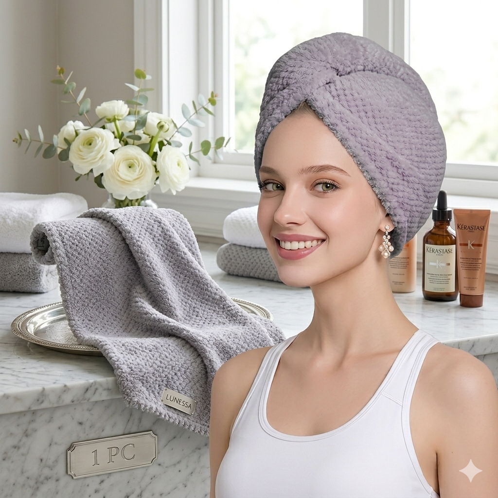 Ultra-Soft Microfiber Hair Towel
