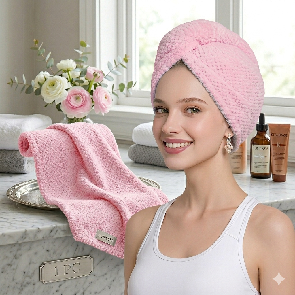 Ultra-Soft Microfiber Hair Towel