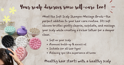 Soft Scalp Shampoo Massage Brush
